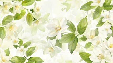Fototapeta premium Light green background with soft colors