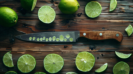 Fresh lime slices