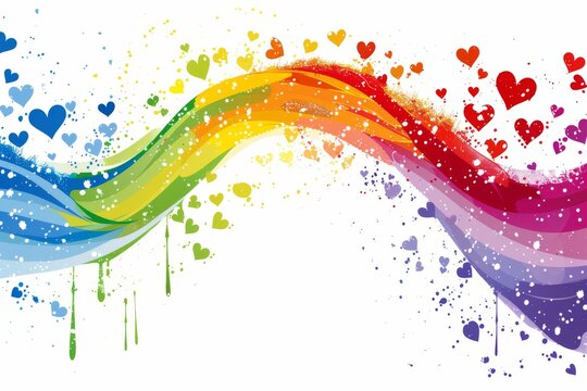 LGBTQ Pride fusion. Rainbow homogeneous colorful innovation diversity Flag. Gradient motley colored distance LGBT rights parade festival appreciation pride community equality