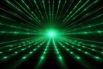 Abstract Green Laser Light Tunnel Effect. 