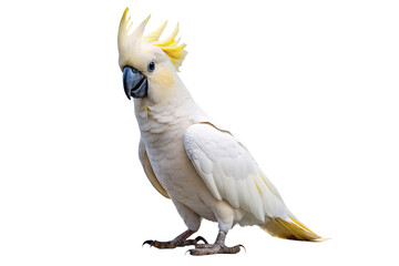 cockatoo isolated on a transparent background - obrazy, fototapety, plakaty