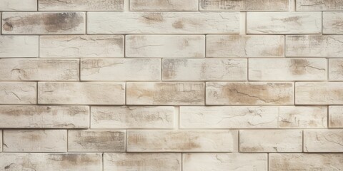  Cream and white brick wall texture background