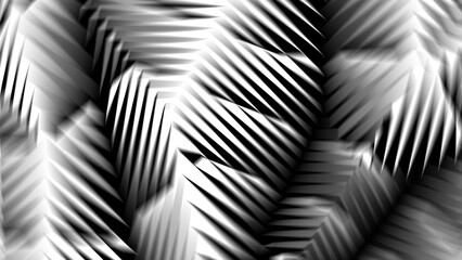 Abstract creative blur triangle stripe geometric shape pattern monochrome background illustration.