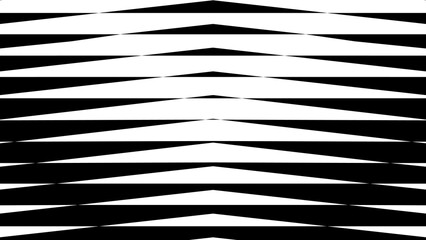Abstract creative geometric shape zigzag stripe monochrome background illustration. - 743614634