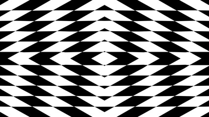 Abstract creative black and white geometric shape pattern monochrome background illustration. - 743614659