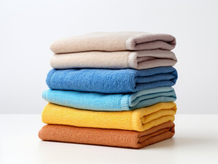 A Stack of Towels on a Table