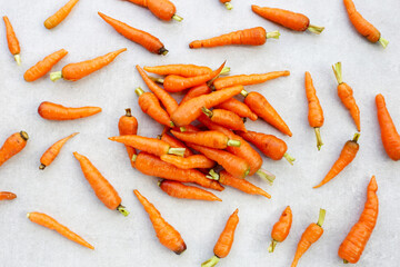 Fresh baby carrot, Excellent source of vitamin A and beta-carotene