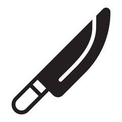 knife glyph icon