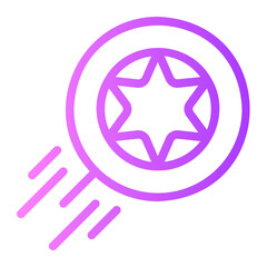 frisbee gradient icon