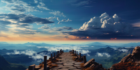 The road with pits, like the path to new horizons, is full of obstacles and difficulties, but l