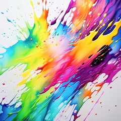 Washed-out watercolors as a background. Bright colors that run. Colorful splashes