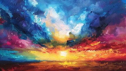 Obraz na płótnie Canvas Colorful sky