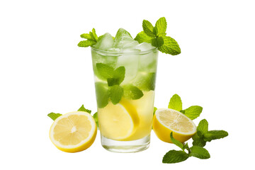 Cool Summer Drink Isolated on Transparent Background