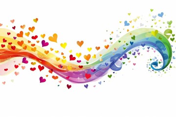 LGBTQ Pride admit. Rainbow context colorful eclectic diversity Flag. Gradient motley colored proficiency LGBT rights parade festival gender journey diverse gender illustration