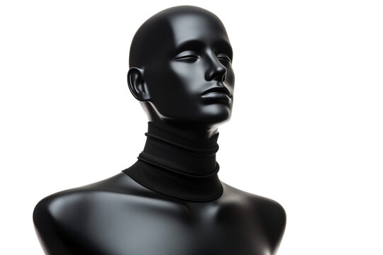 Fashion Mannequin Chin Isolated On Transparent Background