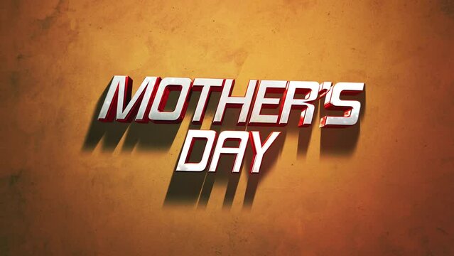 Celebrate Mothers Day with this vibrant and modern text design! The red and white letters on a yellow background create an eye-catching and festive feel. Show your appreciation in style