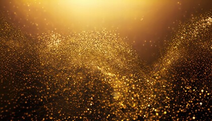 Golden particle dust background wallpaper