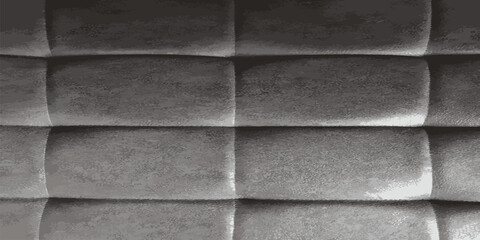 Gray leather upholstery. Gray leather upholstery. Vector illustration