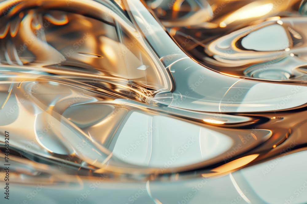 Poster abstract background with reflections and caustics. futuristic background image. created with generat