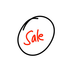 Hand Drawn Circle Sale Sign