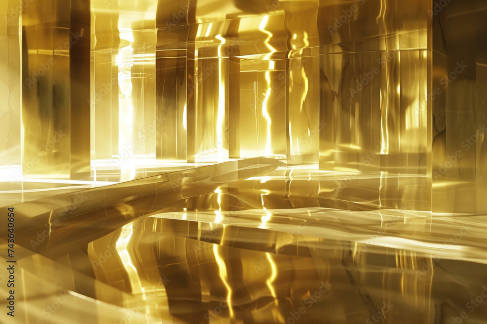 Poster abstract background with reflections and caustics. futuristic background image. created with generat