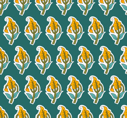 Indian Traditional floral block print booti indian traditional floral 