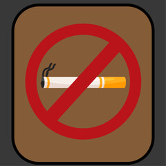No smoking sign vector illustration