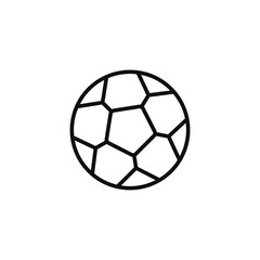 Obraz premium Soccer ball line icon isolated on transparent background