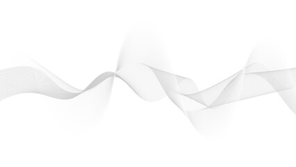 White abstract background. Fluttering white scarf. Waving on wind white fubric.