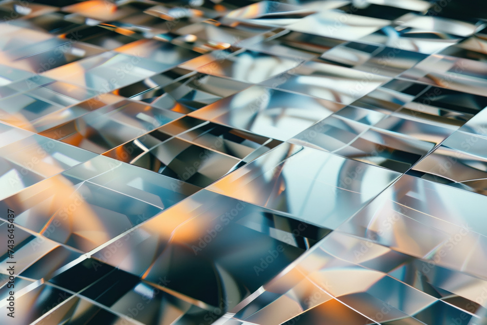Poster abstract background with reflections and caustics. futuristic background image. created with generat