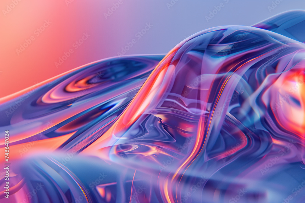 Poster abstract background with reflections and caustics. futuristic background image. created with generat