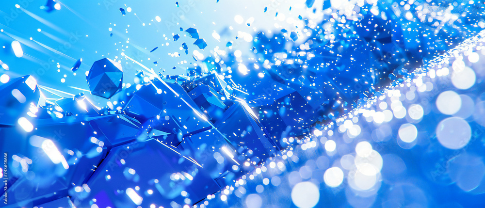 Poster macro bokeh texture with abstract water drops. bright light effects in a colorful night setting