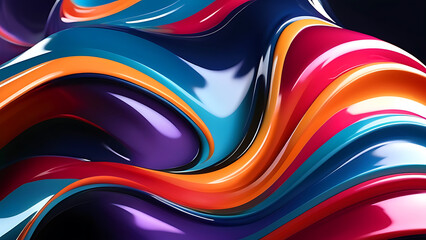 abstract background, colorful soft, elegant waves, smooth curves and lines