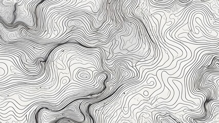 topographic line contour map background, geographic grid map - obrazy, fototapety, plakaty