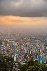 Monserrate at dusk, Bogota, HDR Image