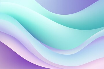 Fototapeta premium Soft Mint to Lilac abstract fluid gradient design, curved wave in motion background for banner, wallpaper, poster, template, flier and cover