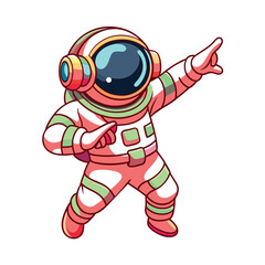 vector dubbing astronaut 