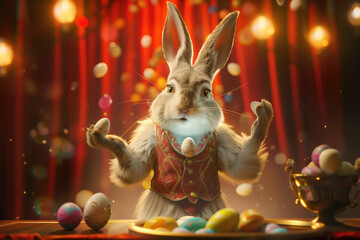 easter bunny in circus