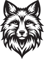 Fox Face Wild Animal Cut Vector Illustration File | Mammal Animal Vector Illustration