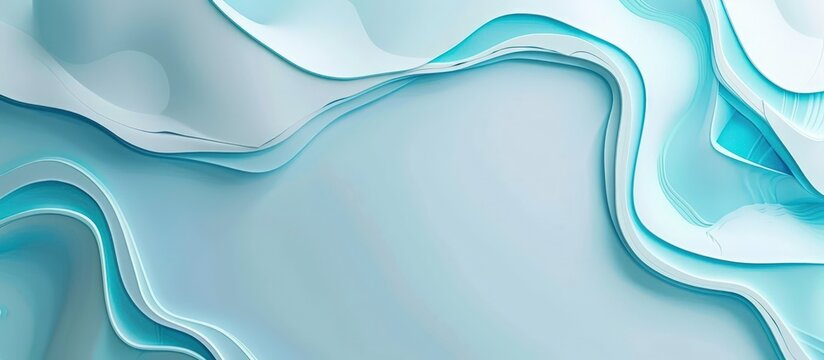 Abstract shade of soft blue colors background. AI generated image