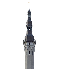 Obraz premium Gothic town hall isolated