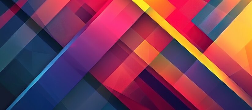 Colorful lines abstract graphic background. AI generated image