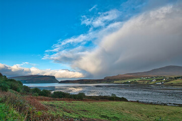 landscapes of Dunvegan, lake, Isle of Skye, Scotland