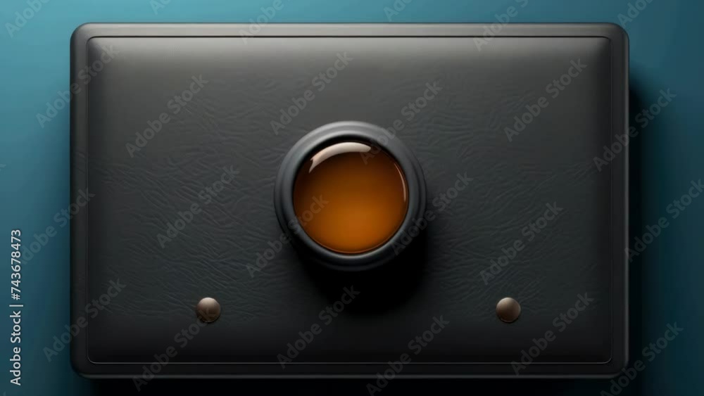 Poster button on wall, suitable for various design projects