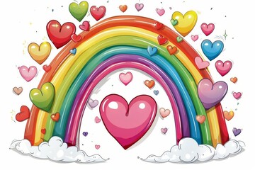 LGBTQ Pride mobbing. Rainbow gay women colorful transgender diversity Flag. Gradient motley colored epigender LGBT rights parade festival graysexual diverse gender illustration