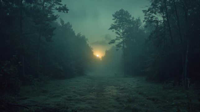 Imagine the quiet moments before dawn in a forest clearing, where the first light pierces the night, heralding the day