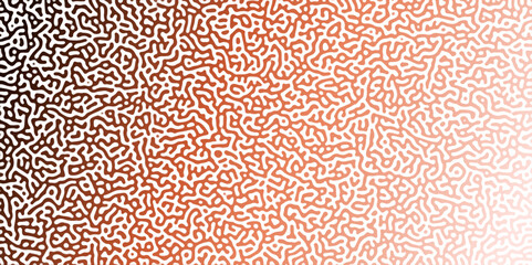 red and white turing pattern. Reaction diffusion or turing pattern vector design. Abstract turing organic wallpaper background. Turing generative design. Generative algorithm psychedelic background.