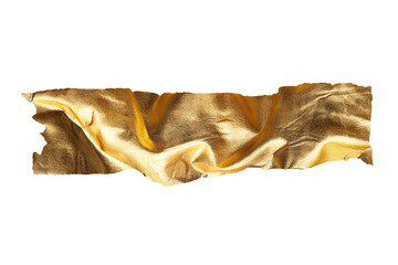 Empty golden banner isolated on transparent background Generative Ai