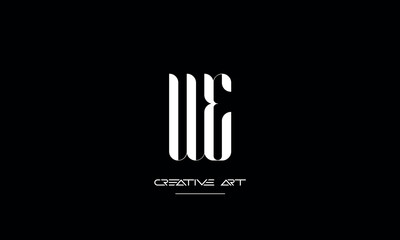 EW, WE, E, W abstract letters logo monogram