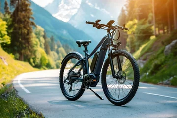 Wandaufkleber Electric Bike Ride Through Austria's Picturesque © Yuliia